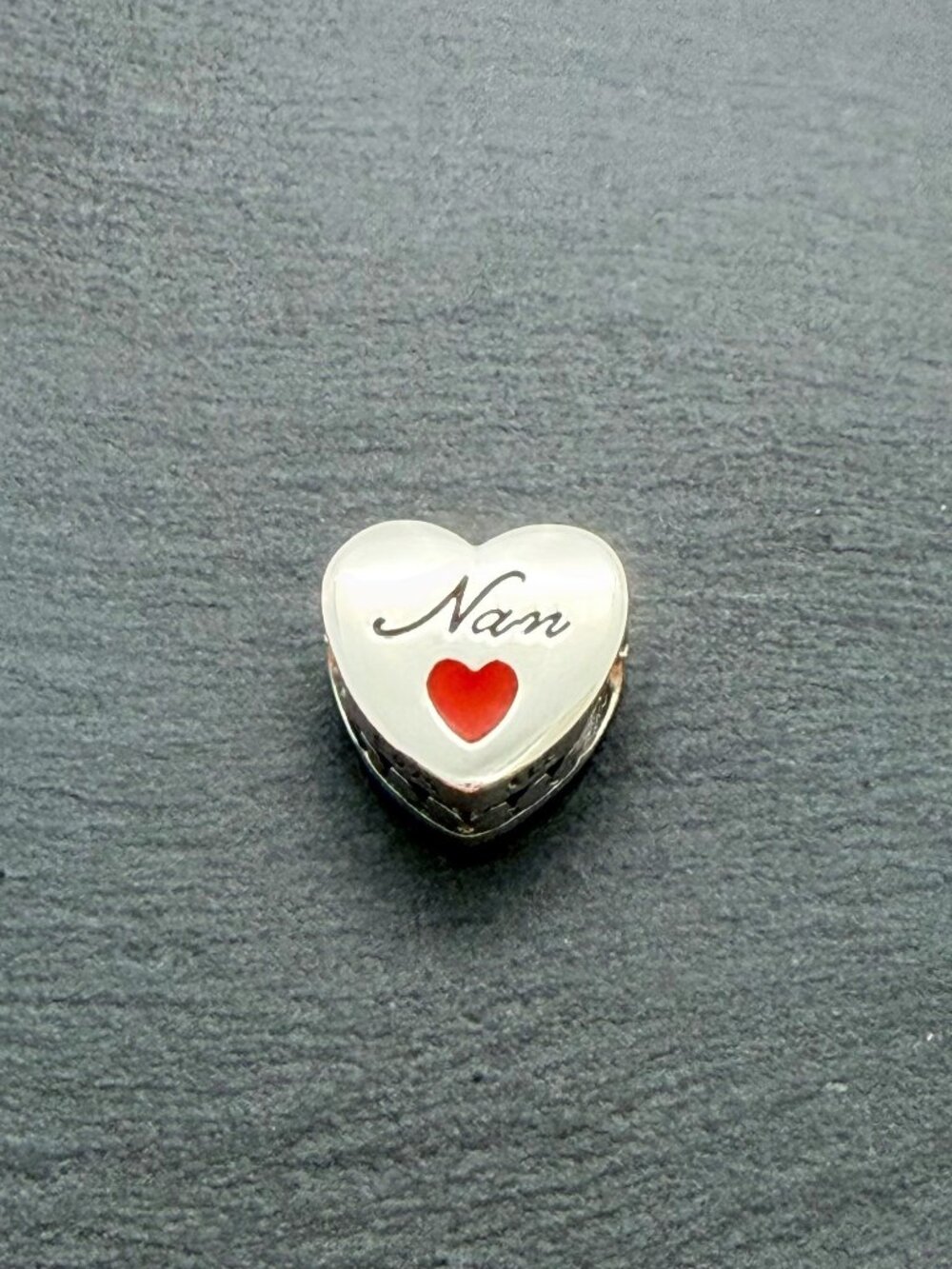 Pandora Nan Heart Charm Sterling Silver Jewelry